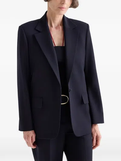 Twp Jillian Single-breasted Blazer In Blue