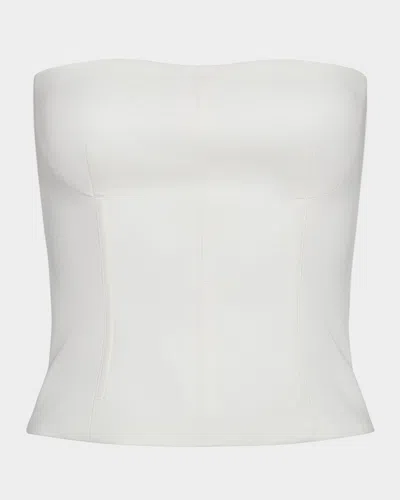 Twp Jillian Strapless Bustier Top In Ivory