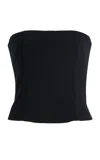 Twp Jillian Strapless Bustier Top In Navy