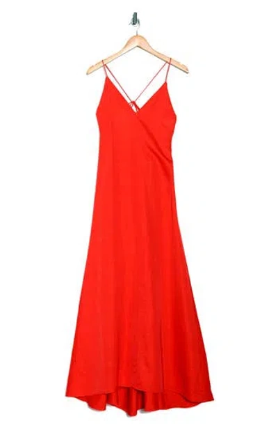Twp Josephine Cocktail Dress In Cherry Tomato