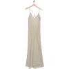Twp Josephine Silk Gown In Silver