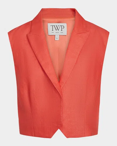 Twp Katie Cotton-linen Vest
