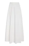 Twp Kennedy Mid-rise Coated Midi Skirt In White