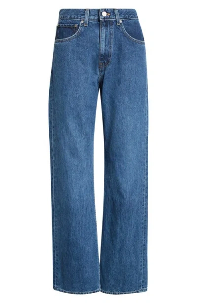 Twp Kent High Waist Straight Leg Jeans In Blue