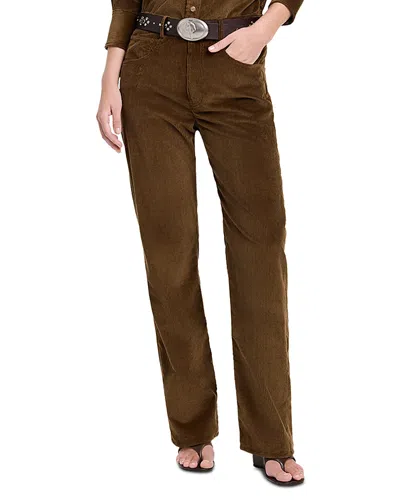 Twp Kent St Cotton Corduroy Pants In Brown
