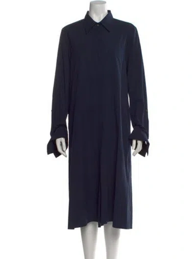 Pre-owned Twp Knee-length Dress In Blue