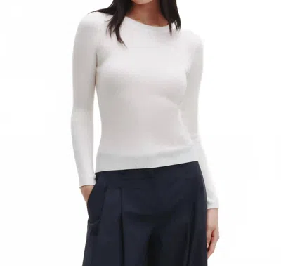 Twp Knit Crewneck Top In Ivory In White