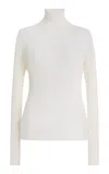 Twp Knit Wool Turtleneck Sweater In White