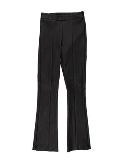 Pre-owned Twp Lambskin Flared Pants In Grey