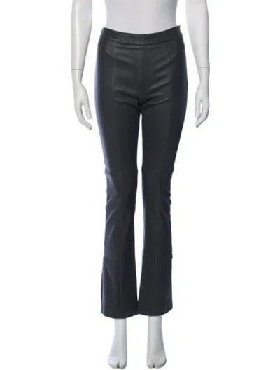 Pre-owned Twp Lambskin Flared Pants W/ Tags In Gray