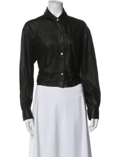 Pre-owned Twp Lambskin Jacket In Black