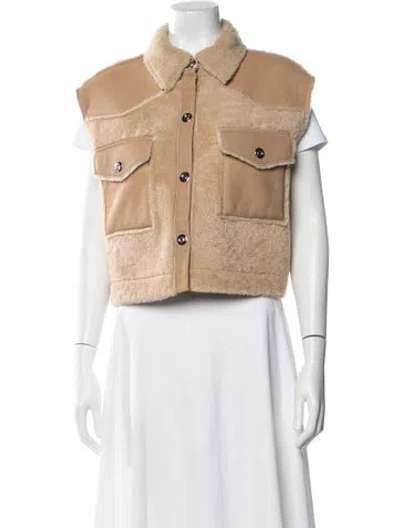 Pre-owned Twp Lambskin Vest In Neutral