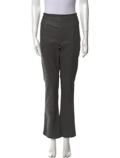 Pre-owned Twp Lambskin Wide Leg Pants In Gray