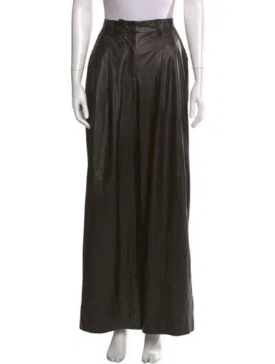 Pre-owned Twp Lambskin Wide Leg Pants In Multi