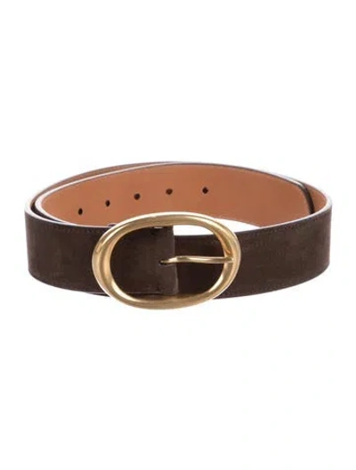 Pre-owned Twp Leather Belt In Brown