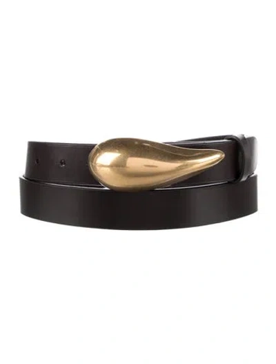 Pre-owned Twp Leather Belt In Brown
