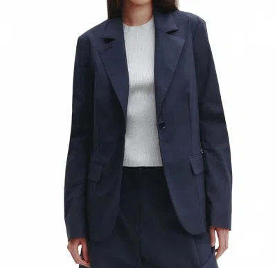 Twp Lightweight Supper Jacket In Midnight In Multi