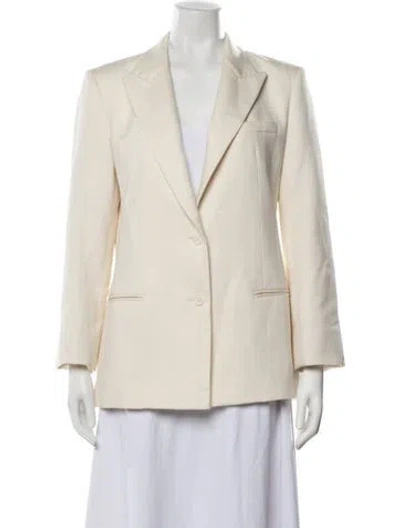 Pre-owned Twp Linen Blazer In Neutral