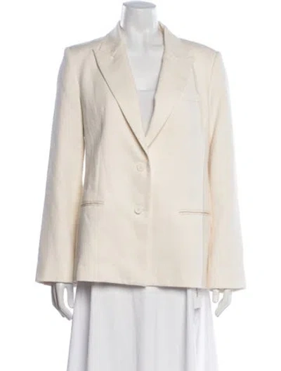 Pre-owned Twp Linen Blazer In Neutrals