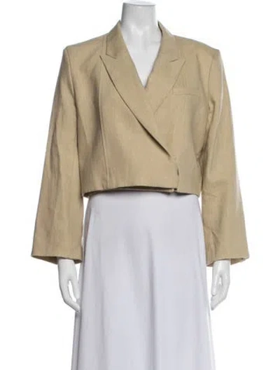 Pre-owned Twp Linen Blazer In Neutrals