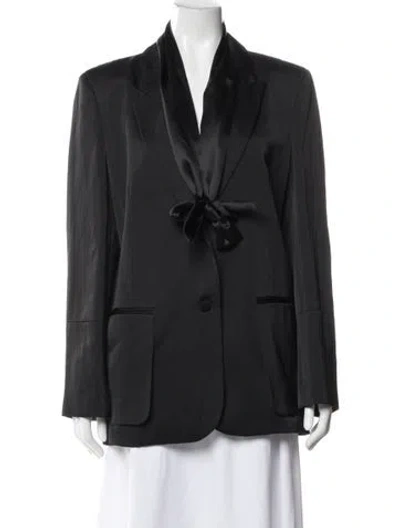 Pre-owned Twp Linen Blazer W/ Tags In Gray