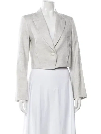 Pre-owned Twp Linen Blazer W/ Tags In Grey