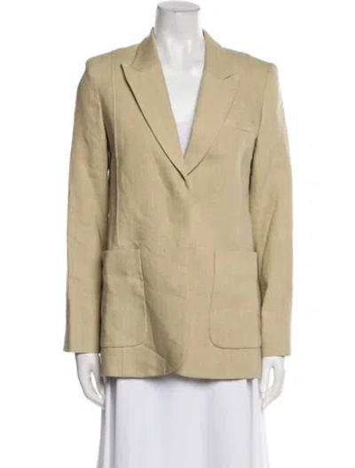 Pre-owned Twp Linen Blazer W/ Tags In Neutral