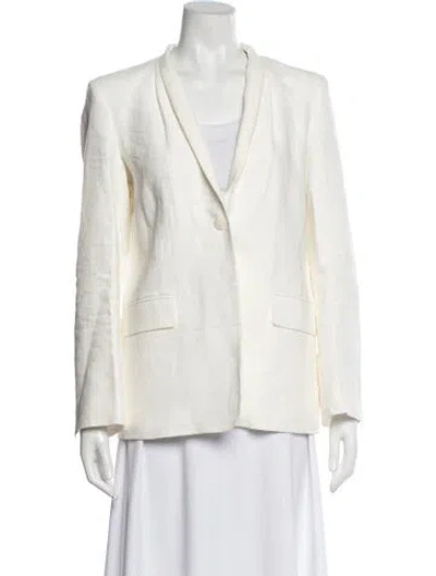 Pre-owned Twp Linen Blazer In White