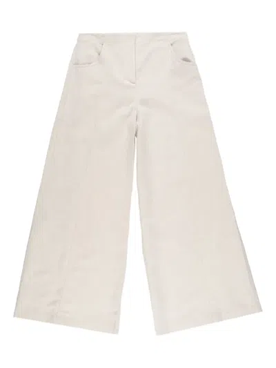 Twp Linen-blended Trousers In Neutral