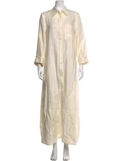 Pre-owned Twp Linen Long Dress W/ Tags In Neutrals