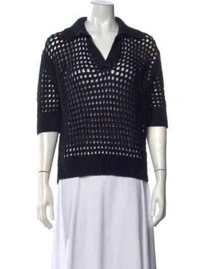 Pre-owned Twp Linen V-neck Sweater W/ Tags In Multi