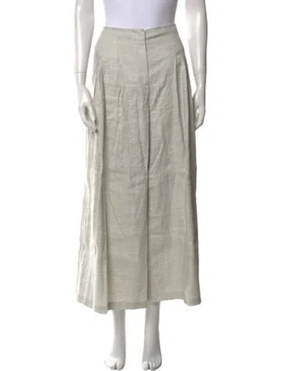 Pre-owned Twp Linen Wide Leg Pants In Gray