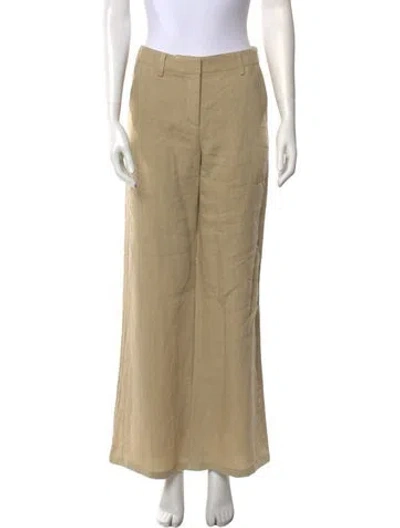 Pre-owned Twp Linen Wide Leg Pants In Neutral