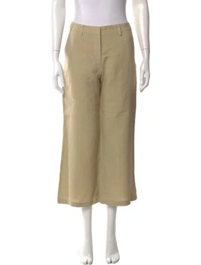 Pre-owned Twp Linen Wide Leg Pants In Neutral