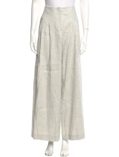 Pre-owned Twp Linen Wide Leg Pants In Neutral
