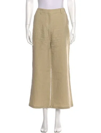 Pre-owned Twp Linen Wide Leg Pants In Neutral