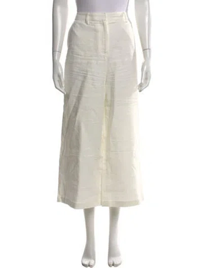 Pre-owned Twp Linen Wide Leg Pants In Neutral