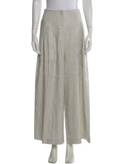 Pre-owned Twp Linen Wide Leg Pants In Neutral