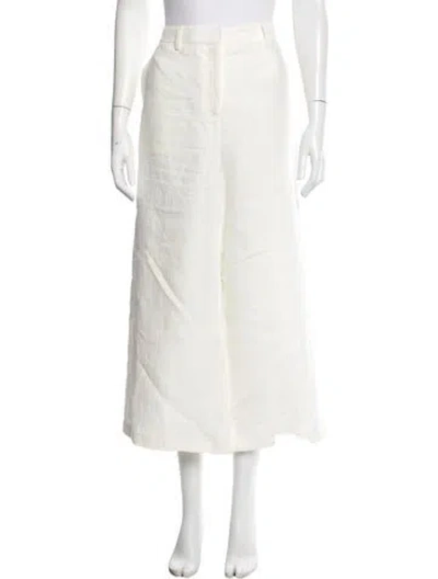 Pre-owned Twp Linen Wide Leg Pants In Neutral