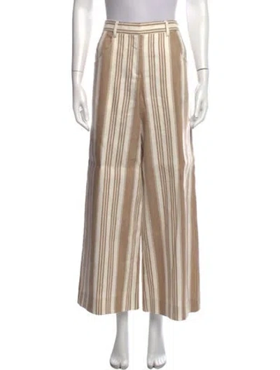 Pre-owned Twp Linen Wide Leg Pants In Neutrals