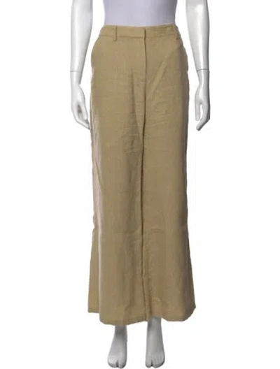 Pre-owned Twp Linen Wide Leg Pants In Neutrals