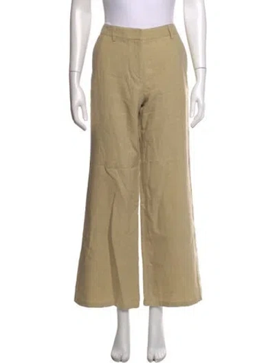 Pre-owned Twp Linen Wide Leg Pants In Neutrals