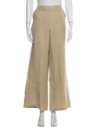 Pre-owned Twp Linen Wide Leg Pants In Neutrals