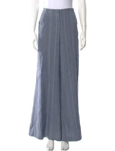Pre-owned Twp Linen Wide Leg Pants W/ Tags In Blue