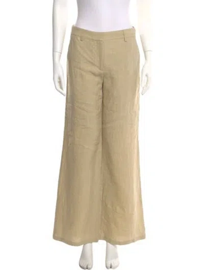 Pre-owned Twp Linen Wide Leg Pants W/ Tags In Neutral