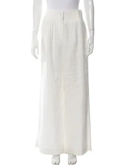 Pre-owned Twp Linen Wide Leg Pants W/ Tags In White