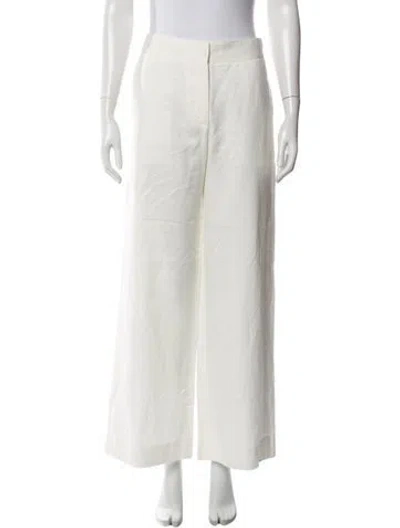 Pre-owned Twp Linen Wide Leg Pants In White