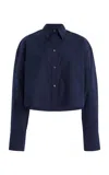 Twp Little Big Joe Cotton Shirt In Navy