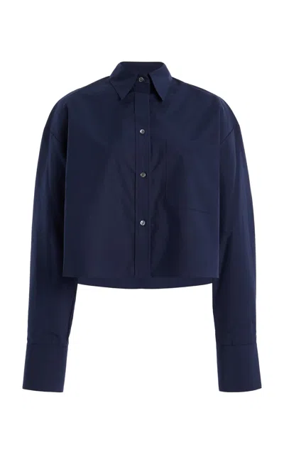 Twp Little Big Joe Cotton Shirt In Navy
