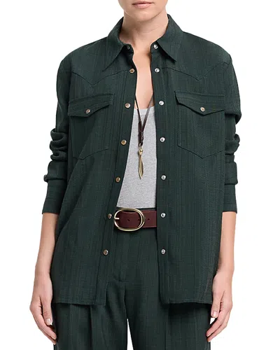 Twp Lone Rider Long Sleeve Shirt In Green